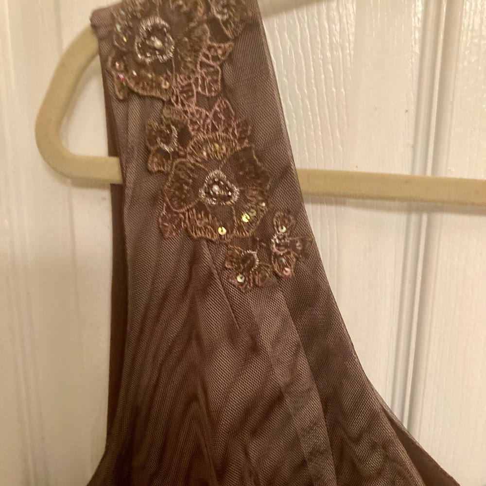 Brown Midi 50s Style Party Dress 3X